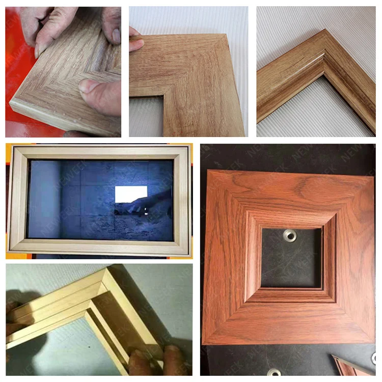 NEWEEK double head woodworking 45 90 degree angle cutting machine for cutting picture frames