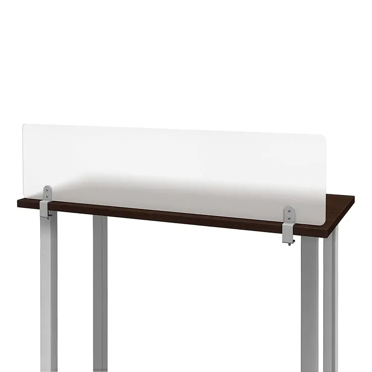 Vonvik Acrylic Office Partition Frosted Plexiglass Clampon Desk