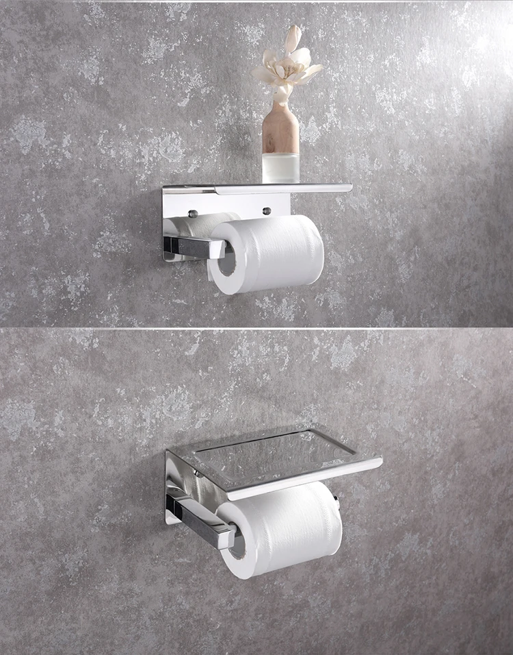 HIDEEP bathroom accessories paper towel holder with top cover SUS304 bathroom paper towel holder