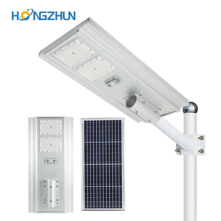 Waterproof ip65 outdoor integrated all in one 50w 100w 150w led solar wall light