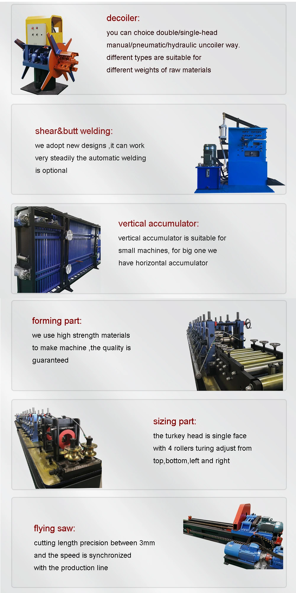 erw pipe production line 