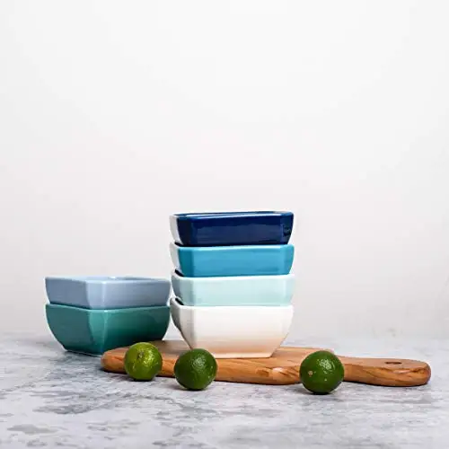 Delling 3 Oz Ceramic Dip Dipping Bowls Set Soy Sauce Bowl Cups for Sushi Tomato Sauce Dish Bowl manufacture