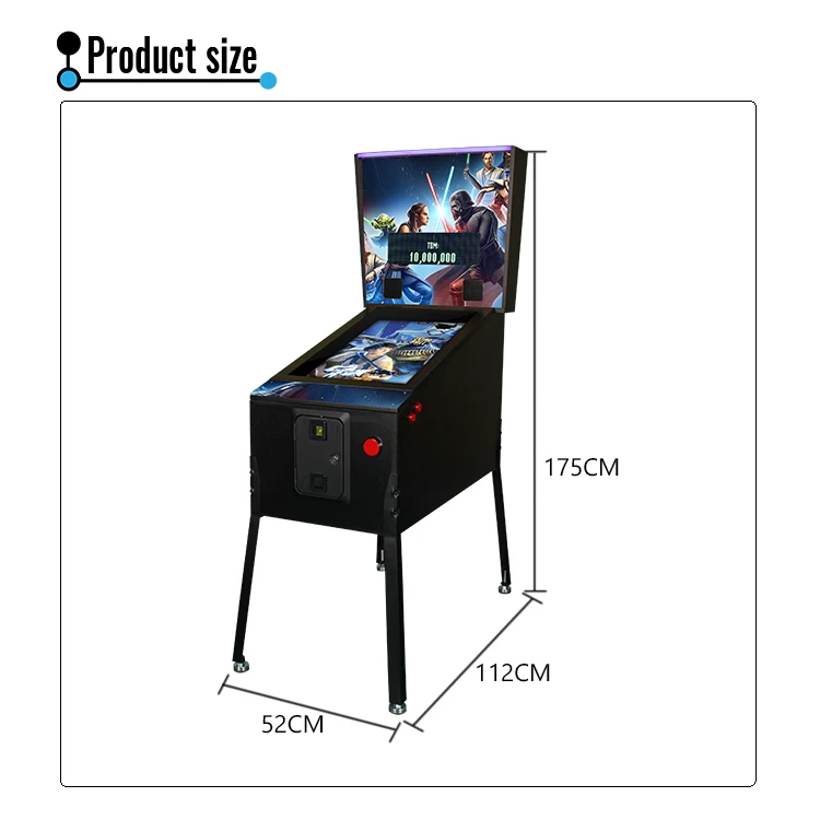 Chinese coin operated virtual 3D video pinball arcade machine