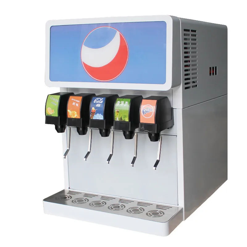 Oem Summer Frozen Cold Commercial 5 Valve Carbonated Drinking Dispenser