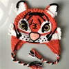 Wholesale High Quality Winter Crochet Animal Tiger Baby Toddler Hats