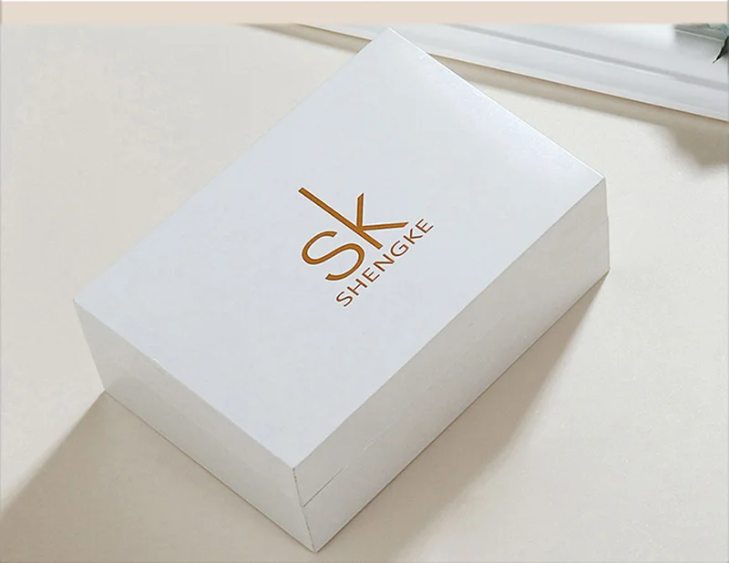 Shengke K0059 Jewelry Set (Bracelet, Necklace & Watch) - Gold Shengke 0059 Brand Women Watch Set Simple Dress Waterproof Quartz Steel Ladies Bracelet Pendant Crystal Jewelry Set reloj mujer