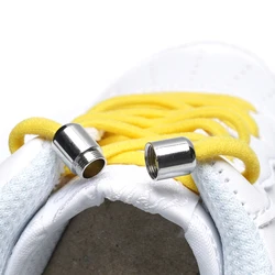 Free lazy men and women all-matching elastic lazy shoelace adult and children metal buckle quick shoe lace