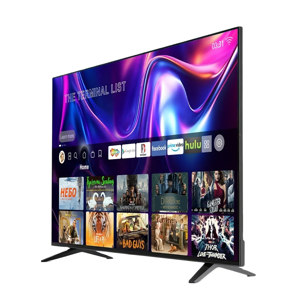Side-by-side comparison of 100-inch TV and projector screen under identical daylight conditions