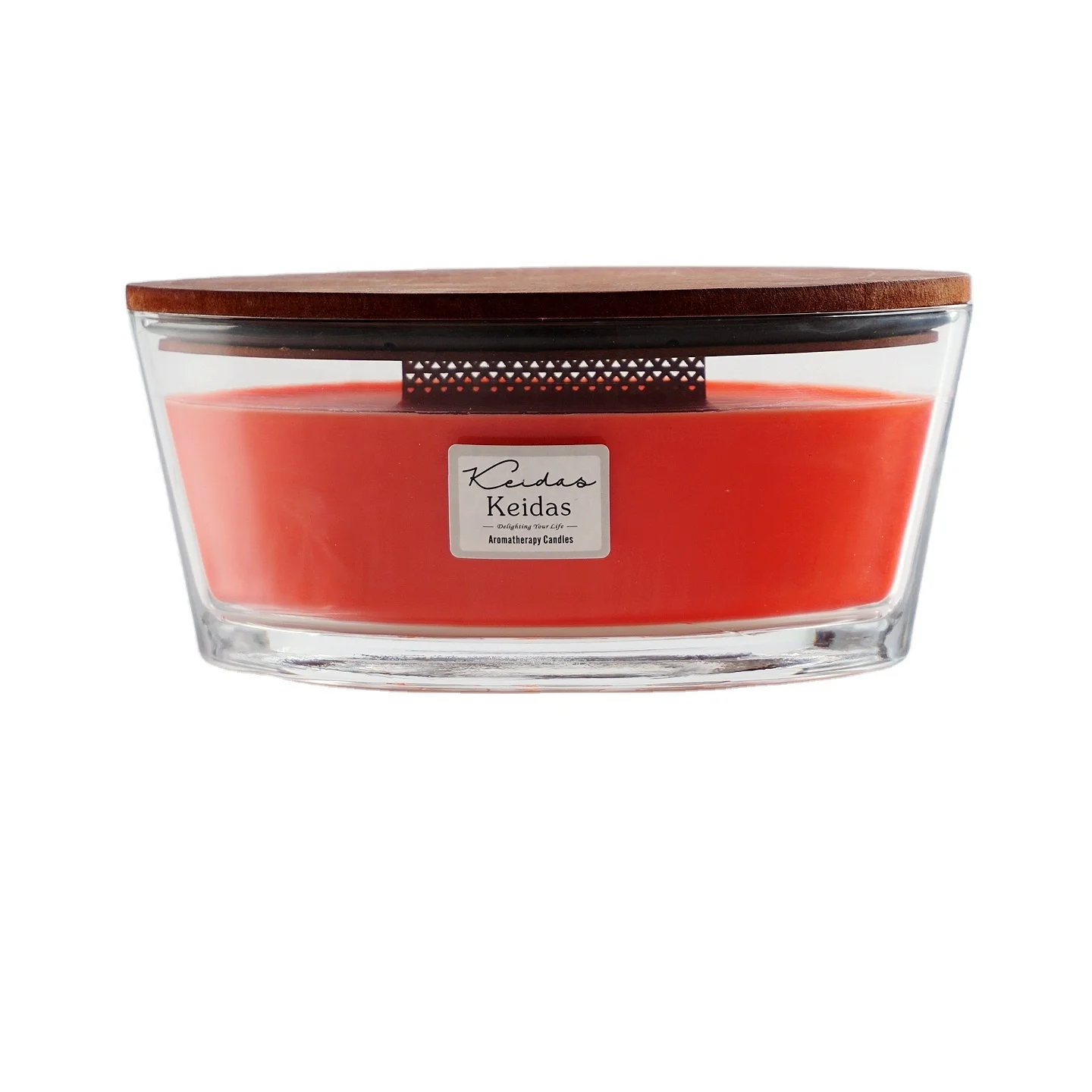 Luxury Oval Scented Candle With Wood Lids Buy Scented Candle,Woodwick Scented Candle,Yankee