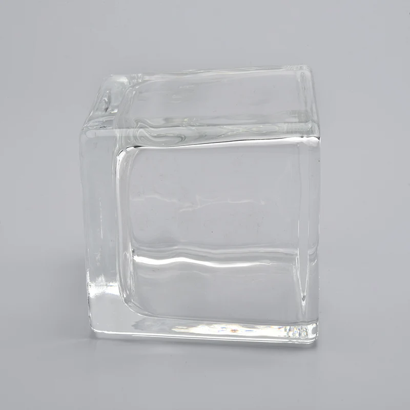 70ml 120ml 280ml Square Shaped Glass Candle Holder Wholesale