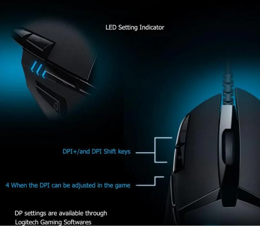 21 Logitech G402 Hyperion Fury 4000 Dpi 8 Buttons Computer Software Wired Optical Gaming Mouse Mice For Computer Games Buy Logitech G402 Mouse Wired Gaming Mouse Logitech G402 Hyperion Fury Gaming Mouse Product