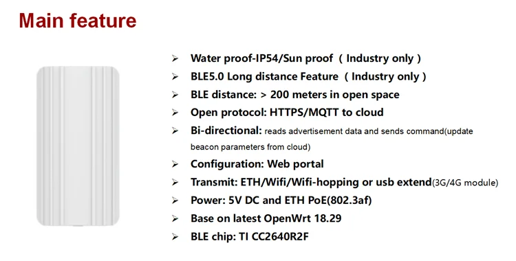 BLE gateway gsm Nordic chipset tuya zigbee beacons lora beacon gateway - ANKUX.COM