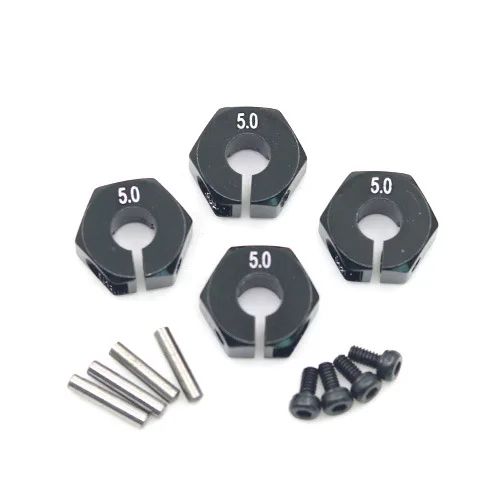 thumbnail interactive-video image 1 of 4pcs RC4WD 17mm Aluminum Wheel Hub Spacers For RC 1/10 Kyosho Tamiya 12mm Hex 1 of 5