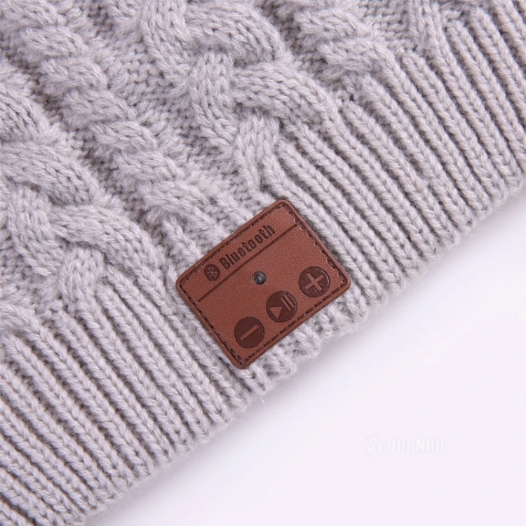 Good Headphone Beanie Hat Running Universal Headset Beanie Music Hat with Mic