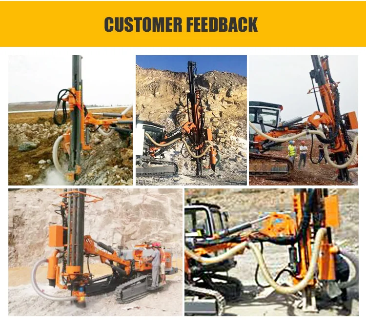 Dth Drilling Rig 20m Integrated Air Compressor Drill Rig For