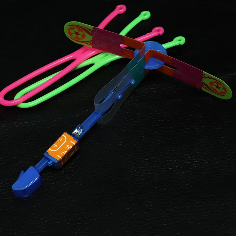 Slingshot Led Helicopters Lighting In The Dark Rocket Flying Arrow