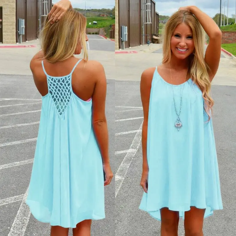 Yh Chiffon Voile Women Dress Summer 