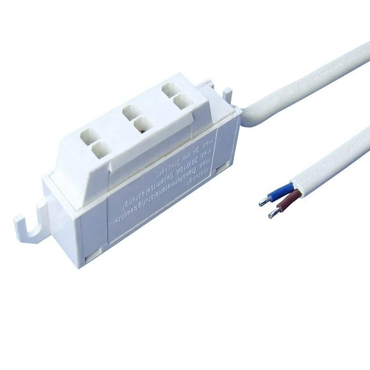 2 pin led mini AMP male plugs flat cable connector Splitter