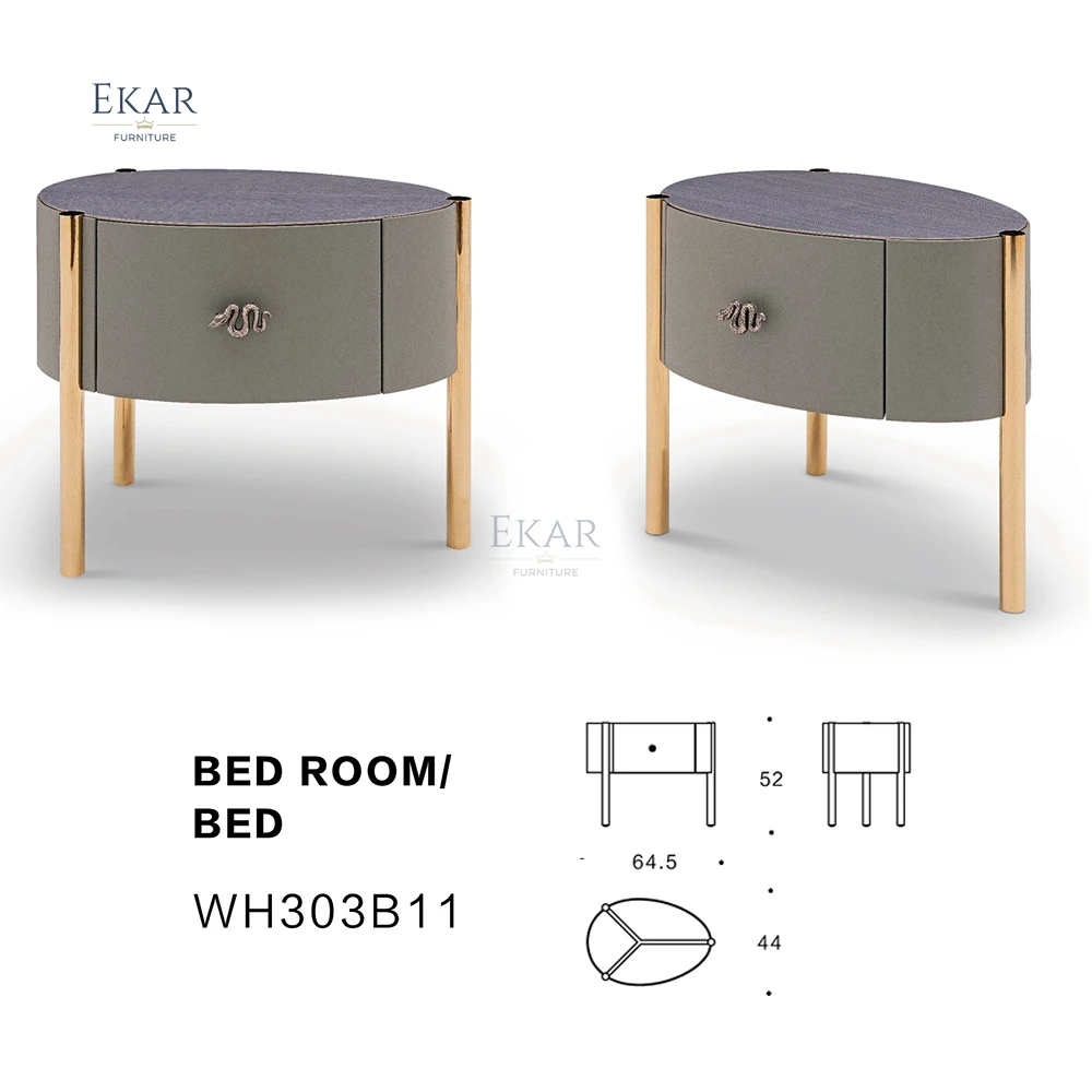 product ekar furniture modern design small nightstand metal frame bedroom bedside-65