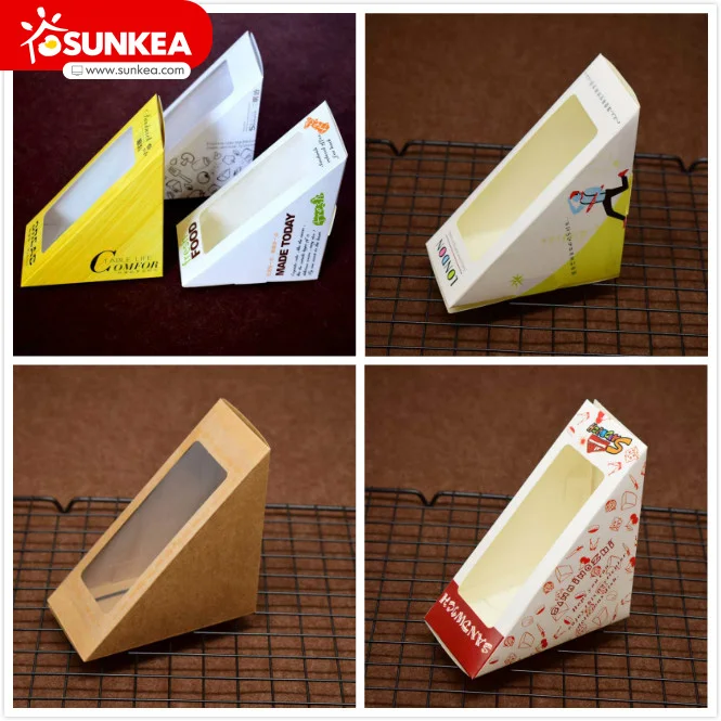 Take Away Packaging / Sandwich Paper Box Buy Paper Box,Foldable Paper Box,Paper Meal Box
