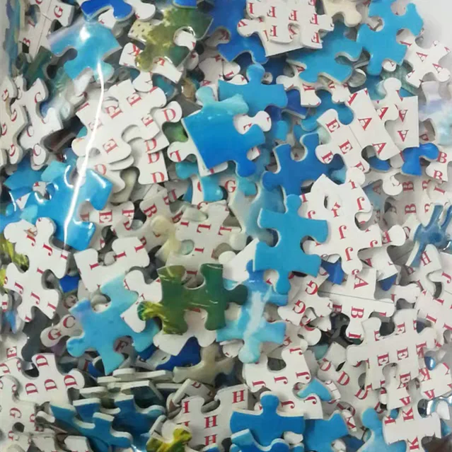 Hot Sale Customized 1000 Pieces Wooden Jigsaw Puzzle Educational Puzzle