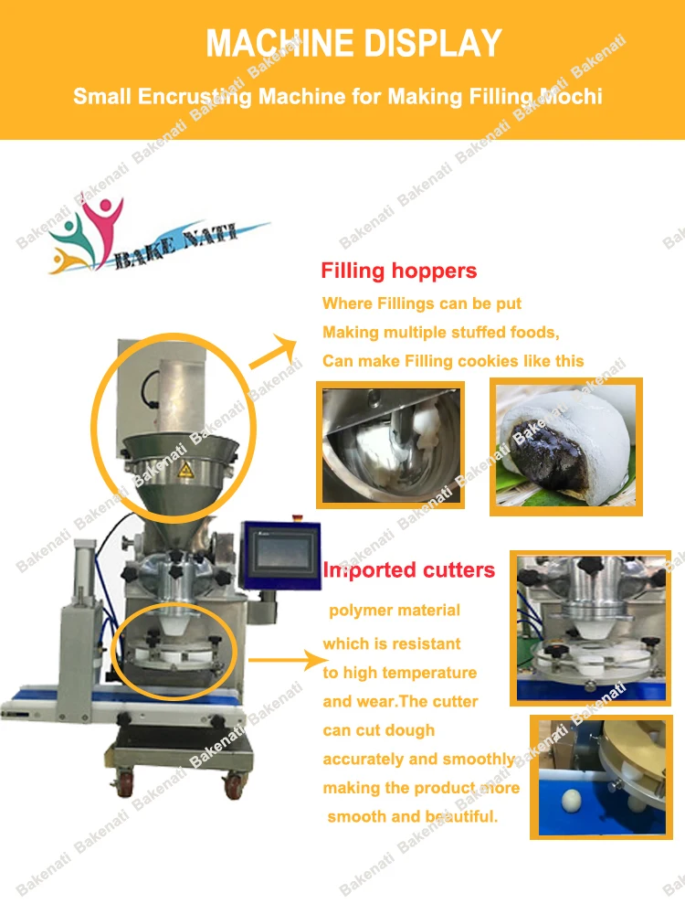 Shanghai Bakenati Bnt180 Automatic Mochi Making Small Encrusting