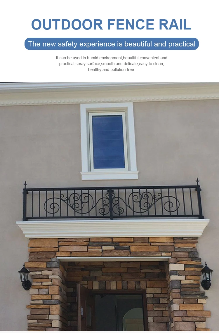 Welded and polished Aluminium home garden fence
