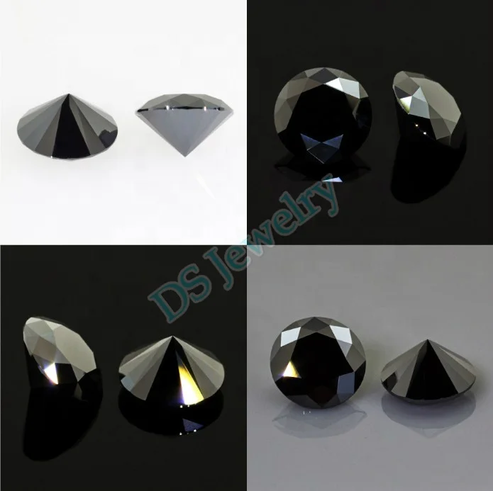 Wholesale Loose Brilliant Cut Lab Created Black Diamond Price Per Carat
