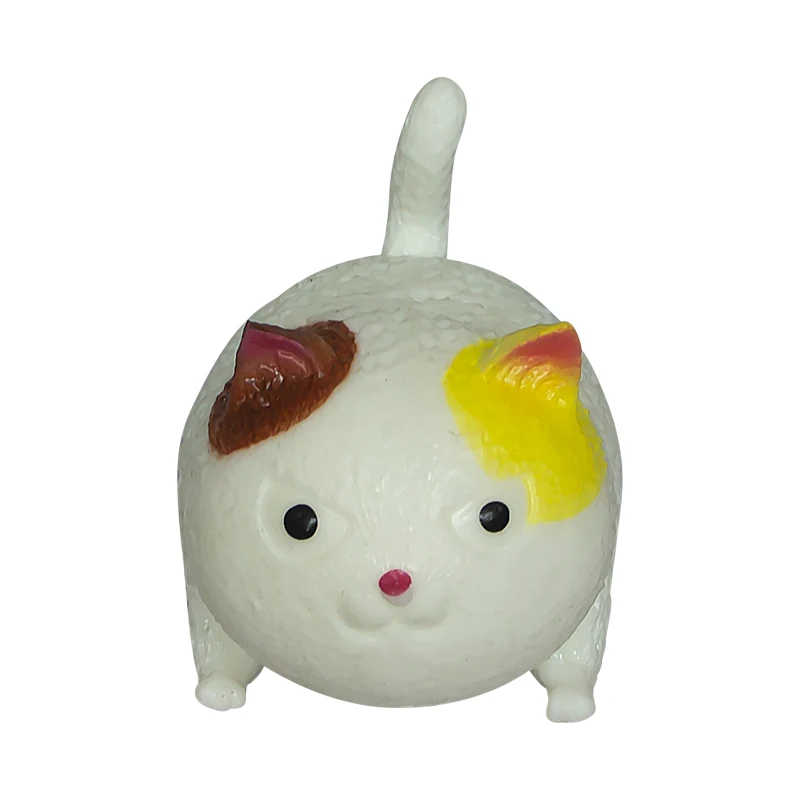 High Quality Wholesale Custom TPR cat Animal shape toy Slow elastic pressure relief Squishy Toys Cute Soft Squeeze Toys manufacture