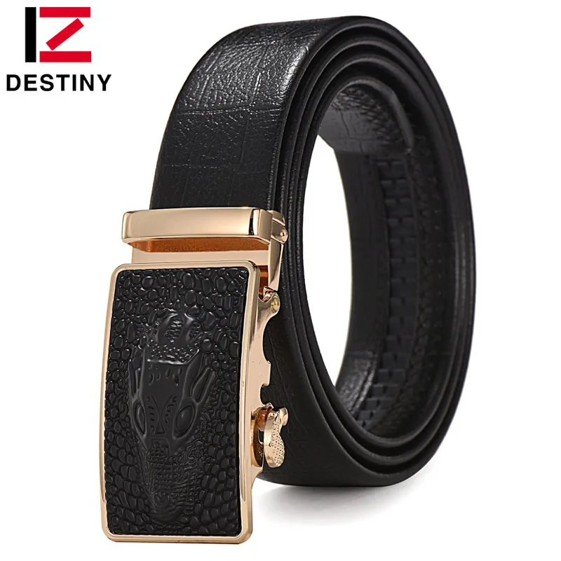 
Business Simple And Stylish Fashion Crocodile PVC Men Leather Strap Dress Belt 