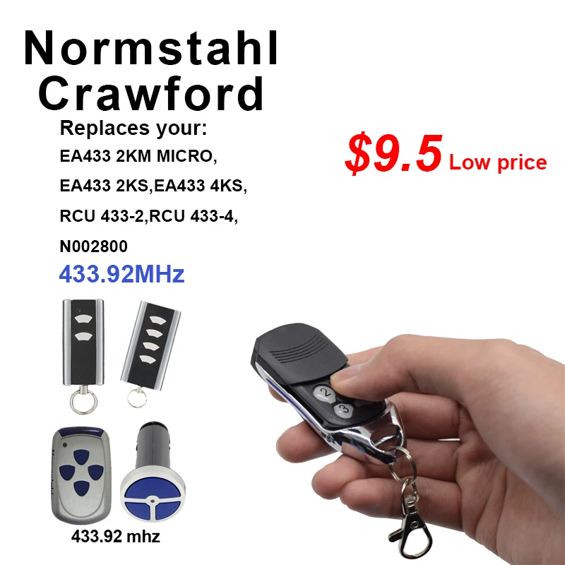 Crawford EA433 2KM Micro Kompatibel Handsender 433,92Mhz Rolling code 