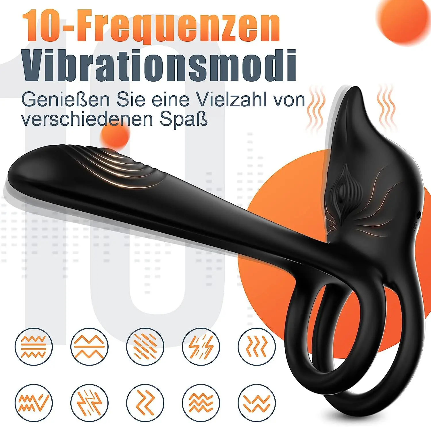 App control interface for vibrating cock ring