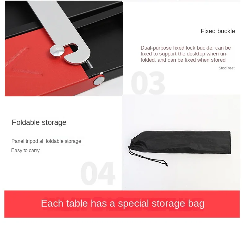 Ultra-Light Aluminum Alloy Mini Table Modern Outdoor Folding Leisure Tent for Coffee & Tea Portable & for Camping & Hiking