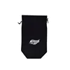 customized China black perfume drawstring jewelry wedding velvet gift bag