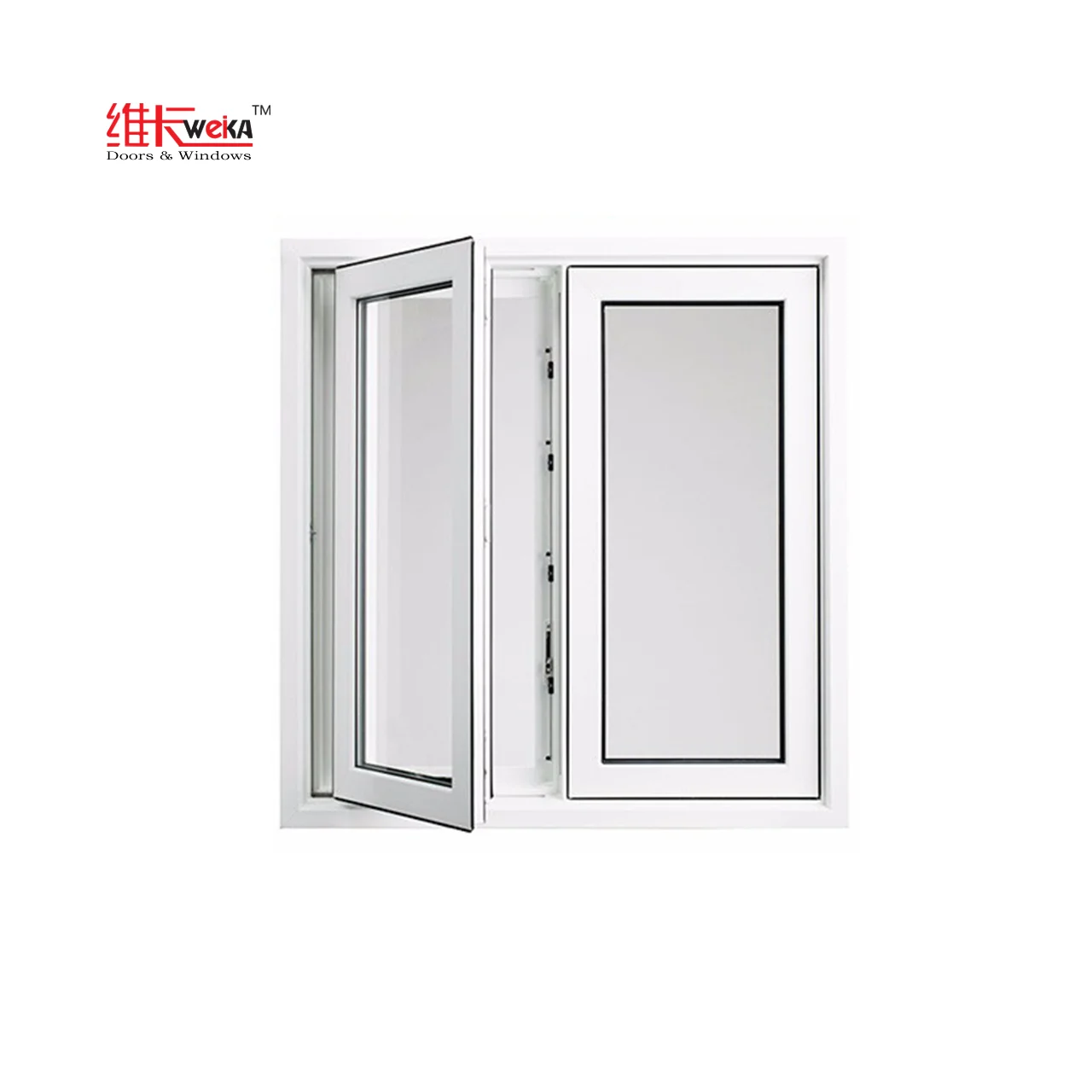 pvc window vinyl casement windows vinyl profiles supplier from China