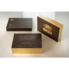 High Quality Custom Design Luxury Black Gold Embossed Business Cards Printing