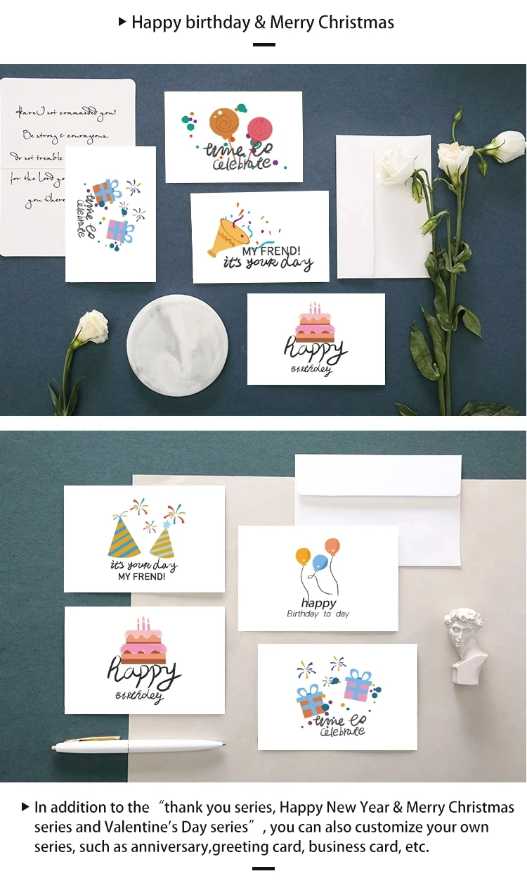 product-Hot Sale Best Christmas Greeting Kids Card Handwritten Thank You Cards-Dezheng-img-1