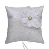 2018 Fashion 20*20 cm ivory with diamond Ring Pillow for Bridal