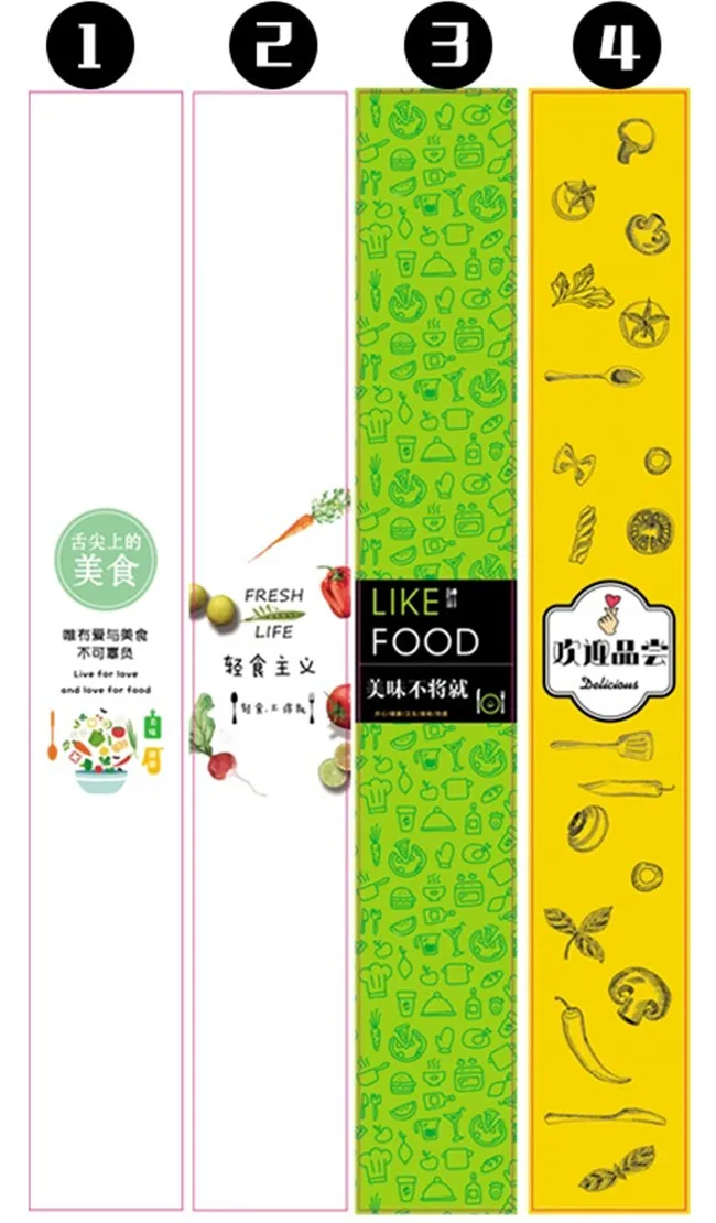 Sandwich/hamburger/pizza/food Packaging Wrapping Sleeves Cover Waist