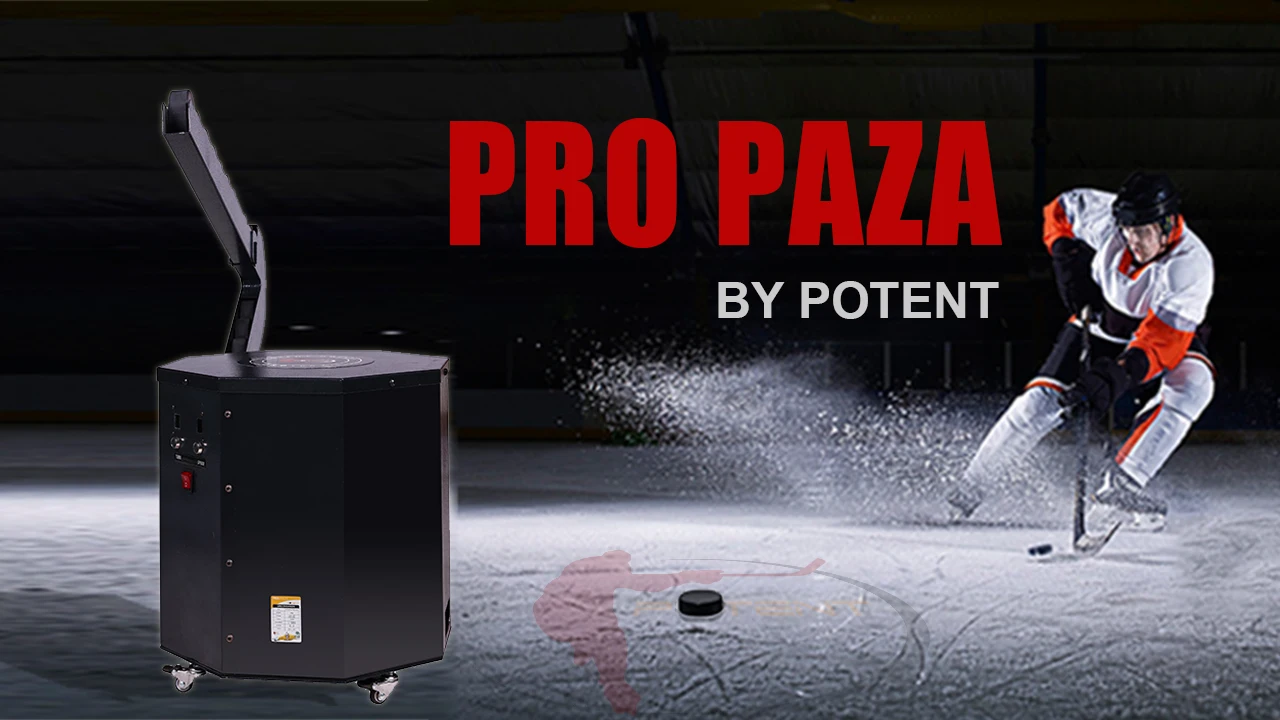 Potent Popular Ice Hockey Puck Pass Machine Pro Pzar Passing Aid Ice