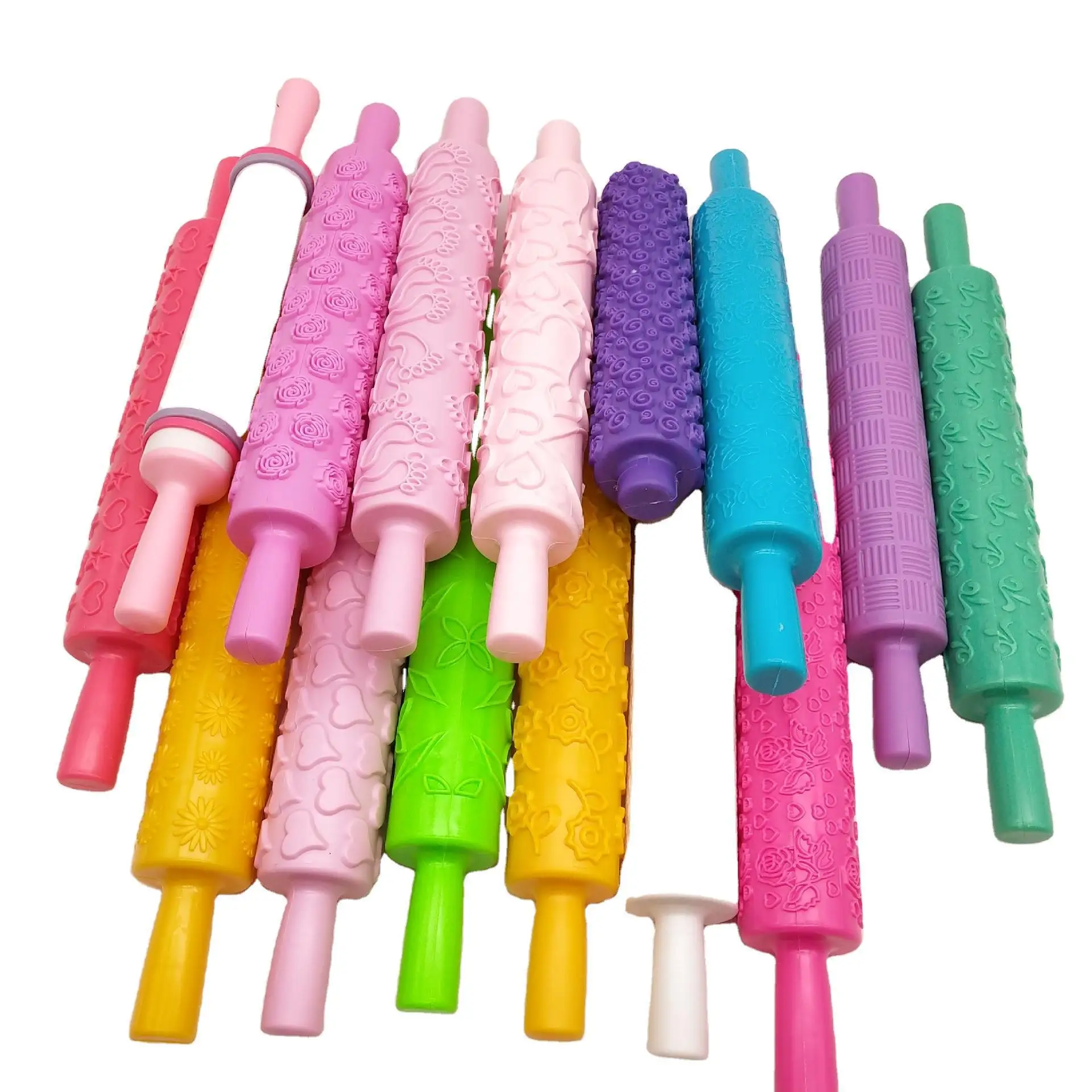 Plastic Embossed Rolling Pin Embossing Fondant Rolling Pins Ideal For ...