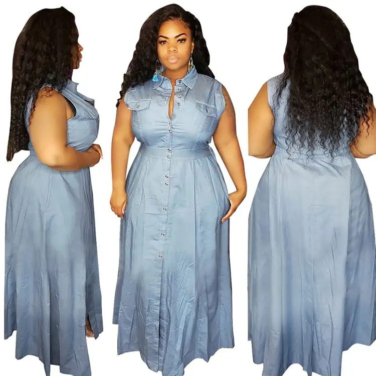 Light blue sleeveless dress plus size | Dresses Images 2022