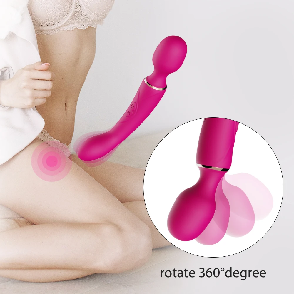 2020 New Double Heads Motors Stimulations AV Body Massager Wireless AV Wand Massaging Vibrators in Sex Products