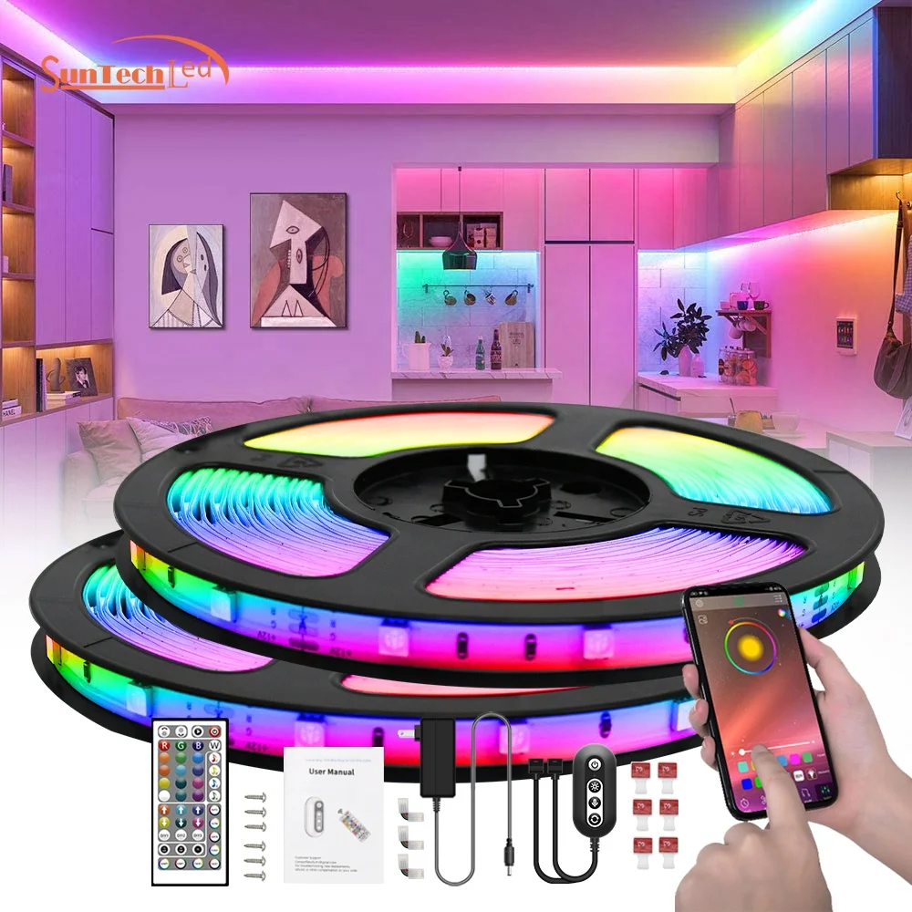 New 2020 Led Strip Waterproof Rgb 24V Smd 12Mm 60Leds Led Lighting Led Flexible 5050Strip Led Rgbw For Room