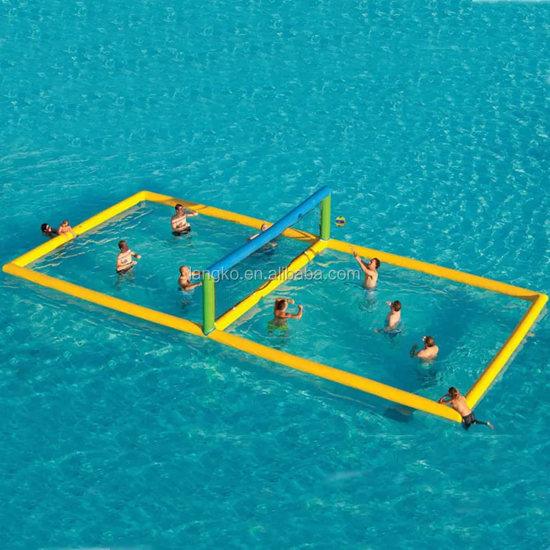 Hot Sale Giant Aqua Beach Inflatable Water Volleyball Court For Adults