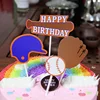 OEM birthday sports theme Football cake inserts ball party supplies cake insert