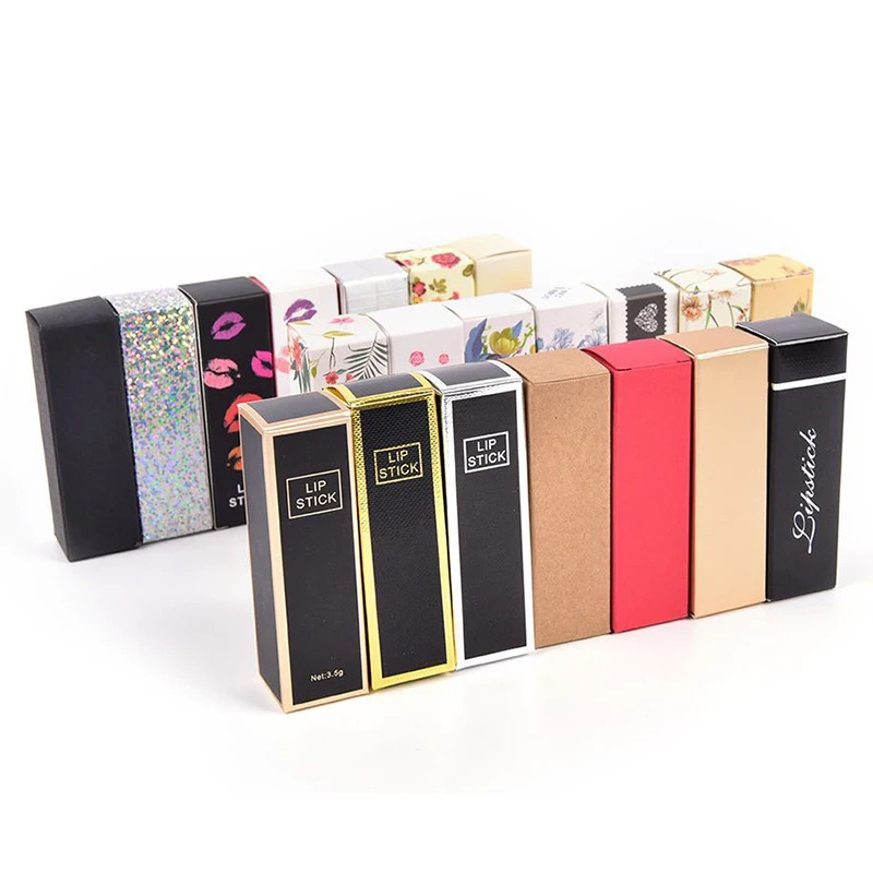 Kemasan Kotak Lipstik Geser Logo Kustom Template Gratis