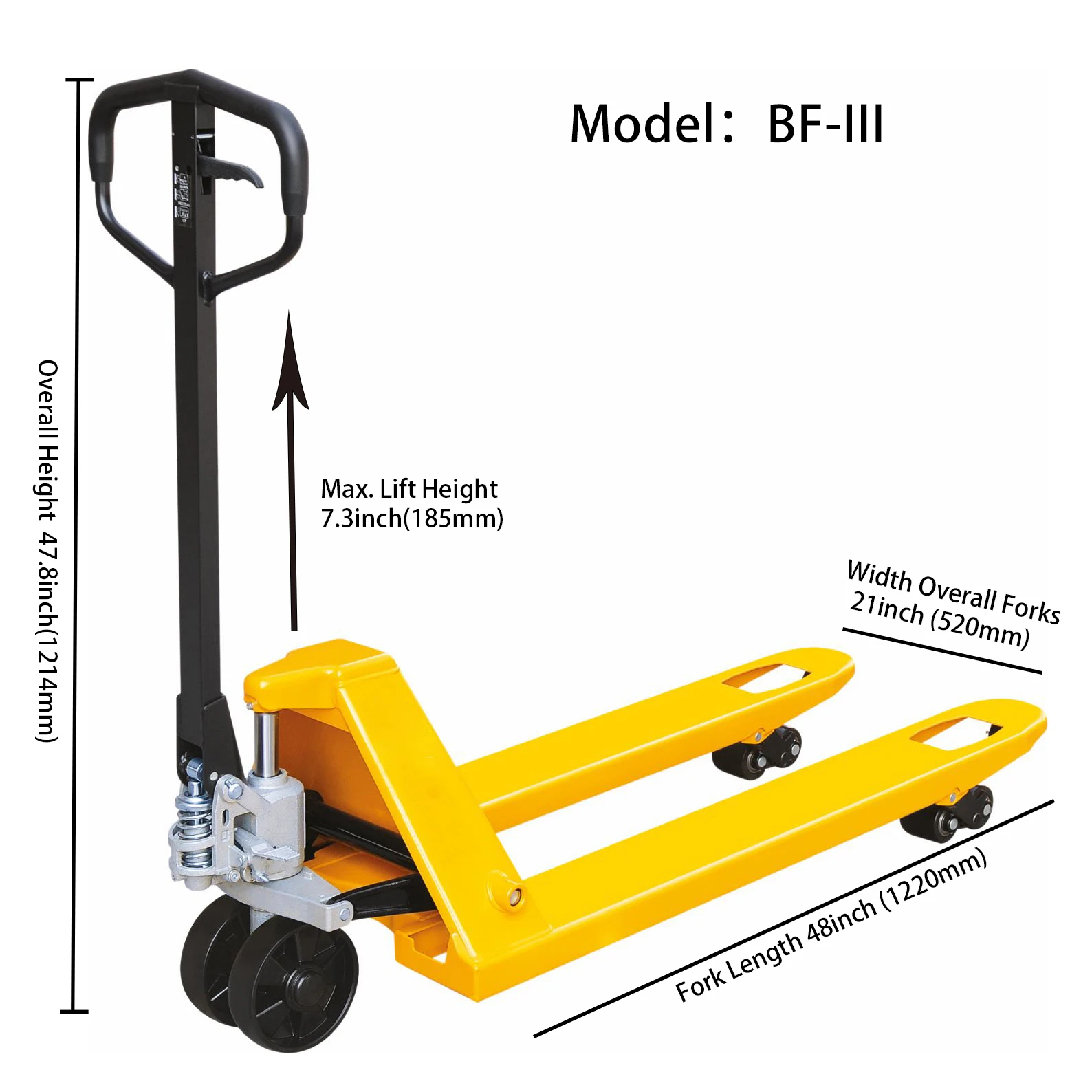 Xilin Heavy Duty Manual Pallet Jack 5500lbs 2500kgs 3000kgs Capacity ...