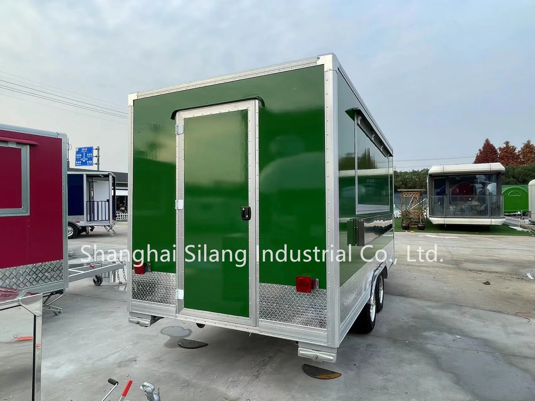 SL-6Z Customized Green Mobile Fast Food Square Trailer Food truck For USA Standard supplier