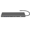 2019 New products 10in 1 USB C Hub Adapter to HDMI VGA 3*USB 3.0 PD SD/TF card reader 3.5mm for macbook pro